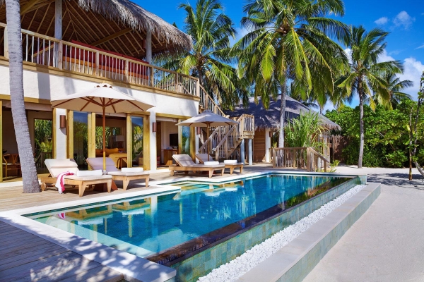 Two-Bedroom Lagoon Beach Villa with Pool